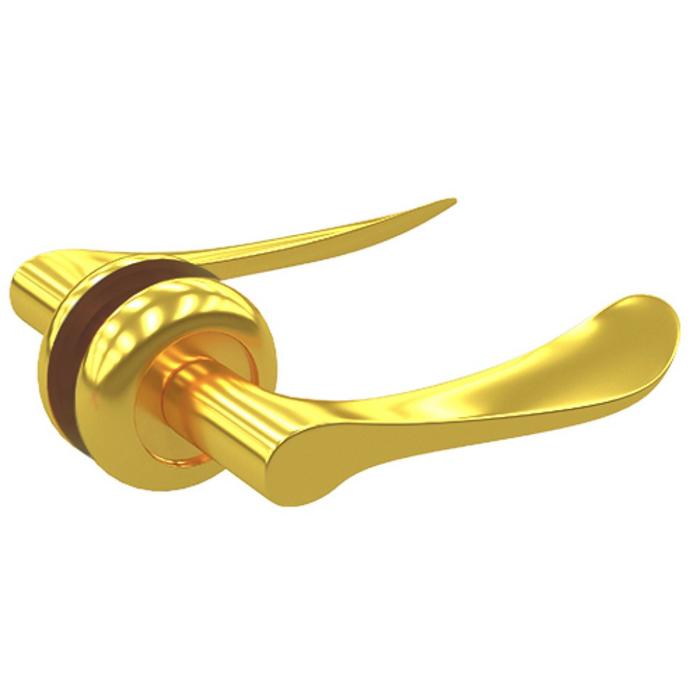 Комплект дверных ручек ZY-508 GP SOLLER, цвет золото