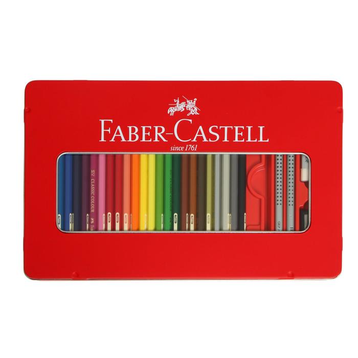 Пенал faber castell красный