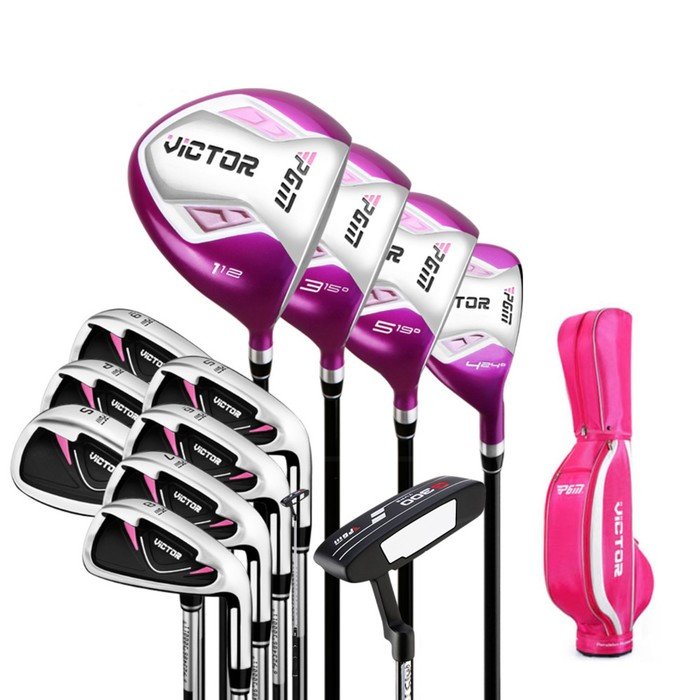 Набор клюшек для гольфа "Victor" PGM, 12 шт, для девушек, сумка в комплекте