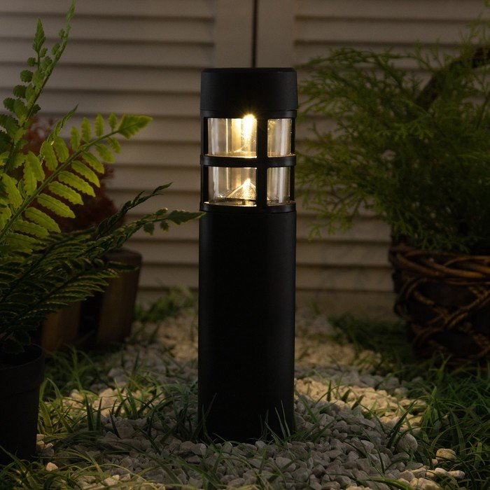 Садовый светильник «Старт» «Орион» на солнечной батарее, 7 × 39 × 7 см, свечение тёплое белое