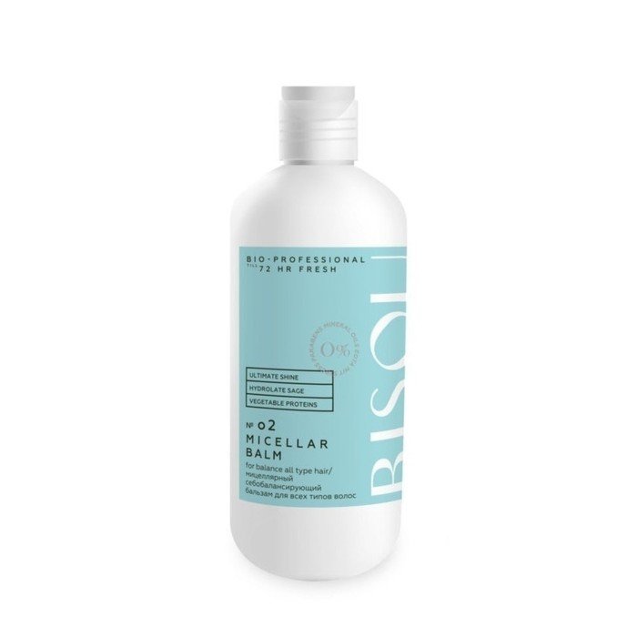 Бальзам для волос Bisou 72hr Fresh, мицеллярный, себобалансирующий, 285 мл