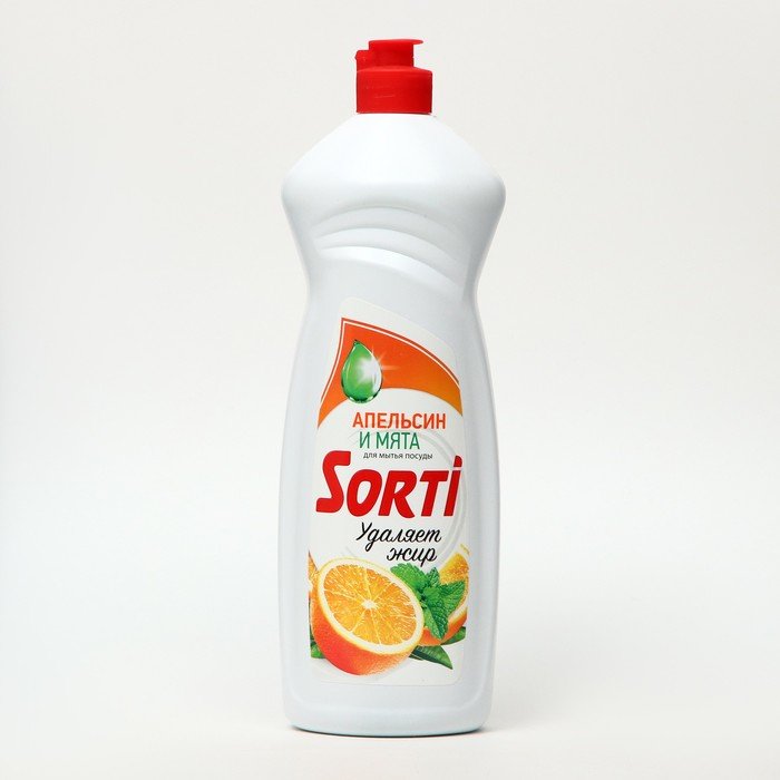 Средство для мытья посуды Sorti "Апельсин и мята", 900 мл