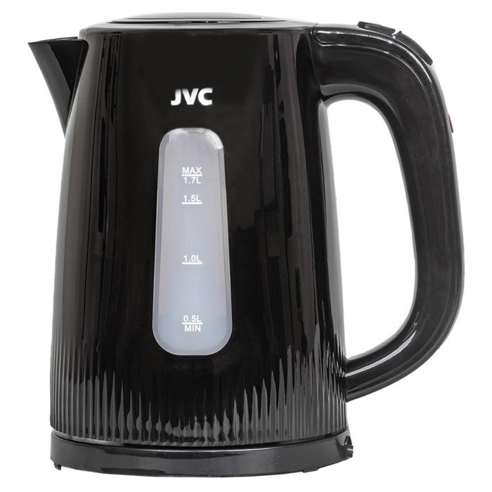 Чайник электрический, jvc JK-KE1210, пластиковый, 2200 Вт, 1.7 л, чёрный