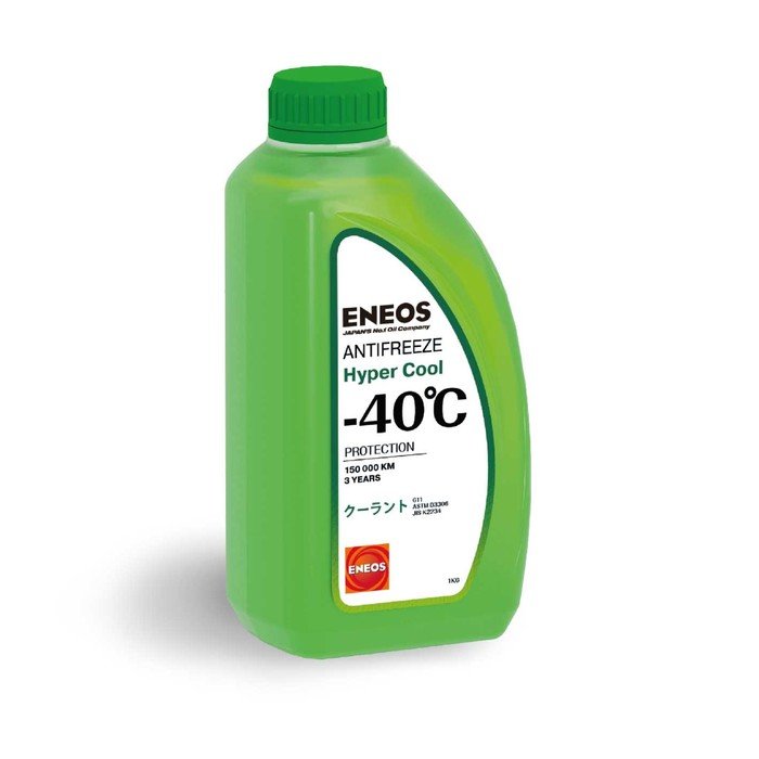 Антифриз ENEOS Hyper Cool -40 C, зелёный, 1 кг