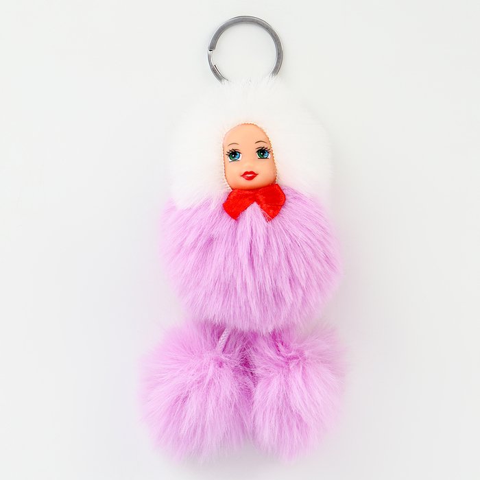 Мягкая игрушка "Куколка" на брелоке, 14 см, цвет МИКС