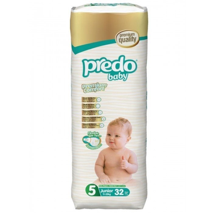 Подгузники Predo Baby Premium Comfort, размер 5, 11-25 кг, 32 шт