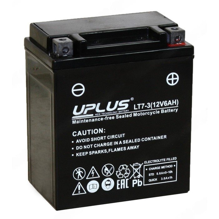 Аккумуляторная батарея UPLUS Power Sport 6 Ач, обратная полярность