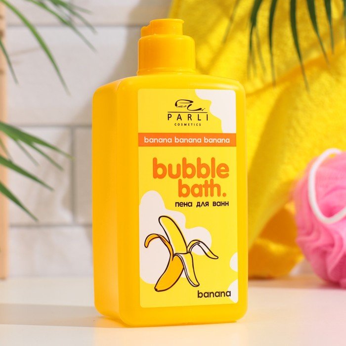 Пена для ванн Parli Cosmetics "Bubble Bath Banana", 480 мл