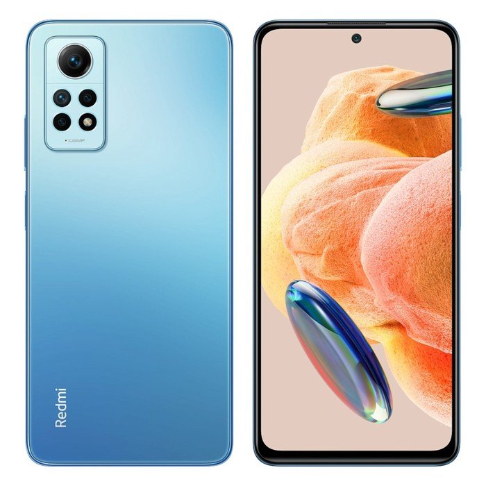 Смартфон Xiaomi Redmi Note 12 Pro RU, 6.67", 8 Гб, 256 Гб, 108 Мп, NFC, 5000 мАч, синий