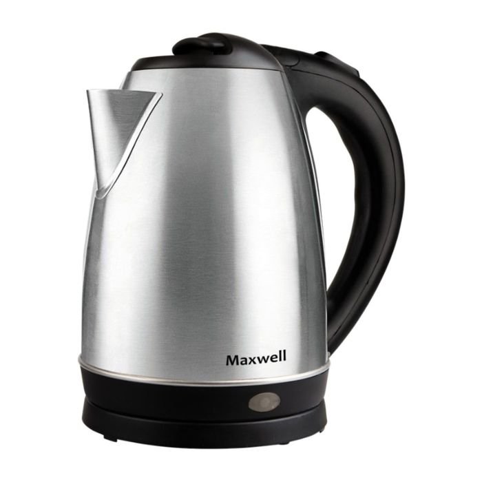 Чайник электрический Maxwell MW-1055 ST, металл, 1.8 л, 2200 Вт, серебристый