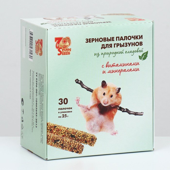 Набор палочки "SHOW BOX"  для грызунов  витаминами и минералами, коробка 30 шт, 750г
