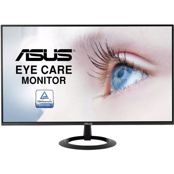 Монитор Asus VZ27EHE, 27", IPS, 1920x1080, 75Гц, 1 мс, HDMI, VGA, чёрный