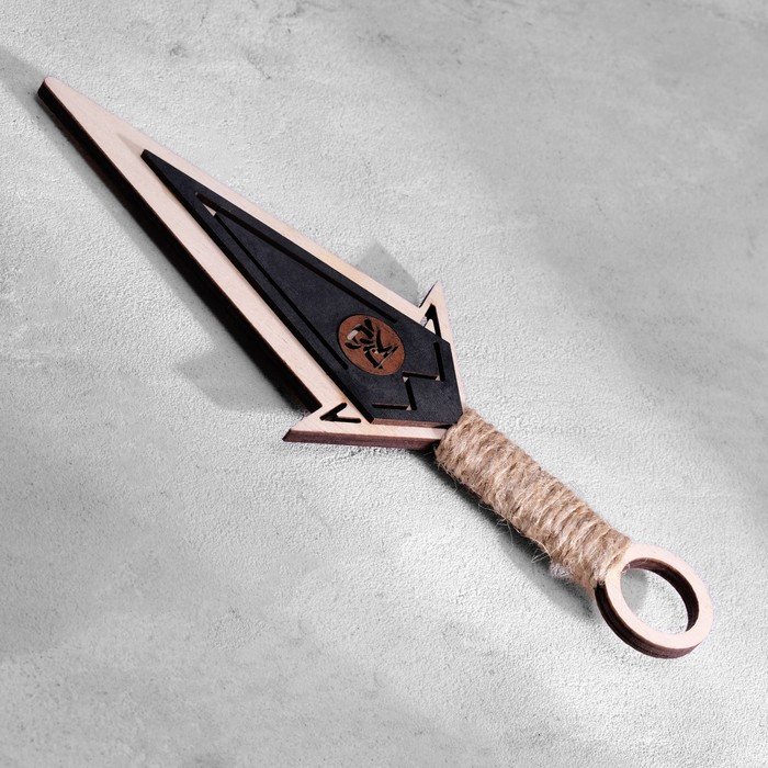Сувенир деревянный "Нож Кунай", коричневый