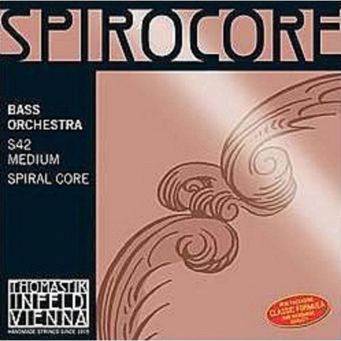 Комплект струн для контрабаса S42 Spirocore  размером 4/4, оркестровые