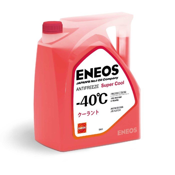 Антифриз ENEOS Super Cool -40 C, красный, 5 кг