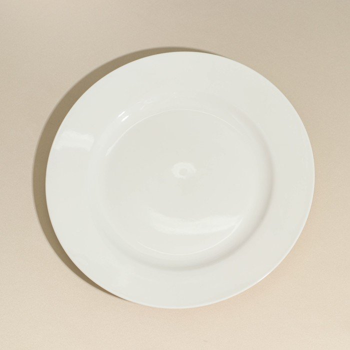 Тарелка фарфоровая «City», d=23 см, белая