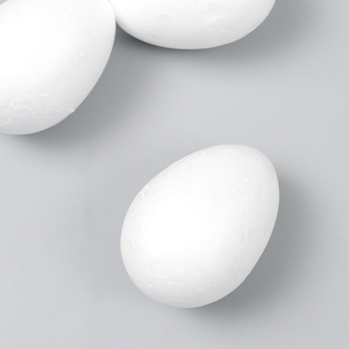 Пенопластовые заготовки для творчества "Эллипсы" набор 4 шт 6 см (яйцо)