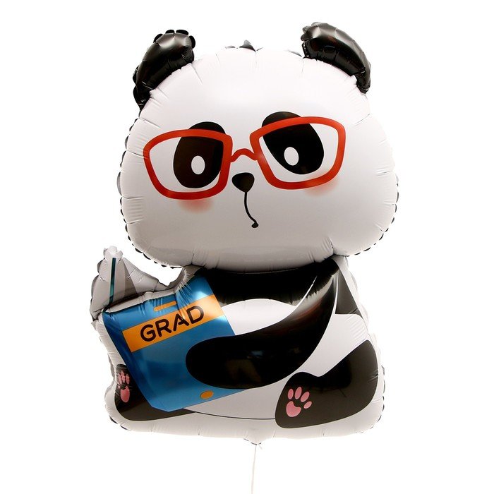 Шар фольгированный 35" «Панда в очках»