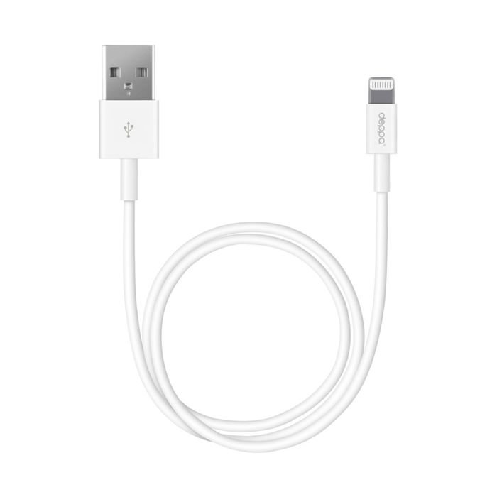 Кабель Deppa (72223) Apple 8-pin, iPhone 5/6/7, белый, 2 м