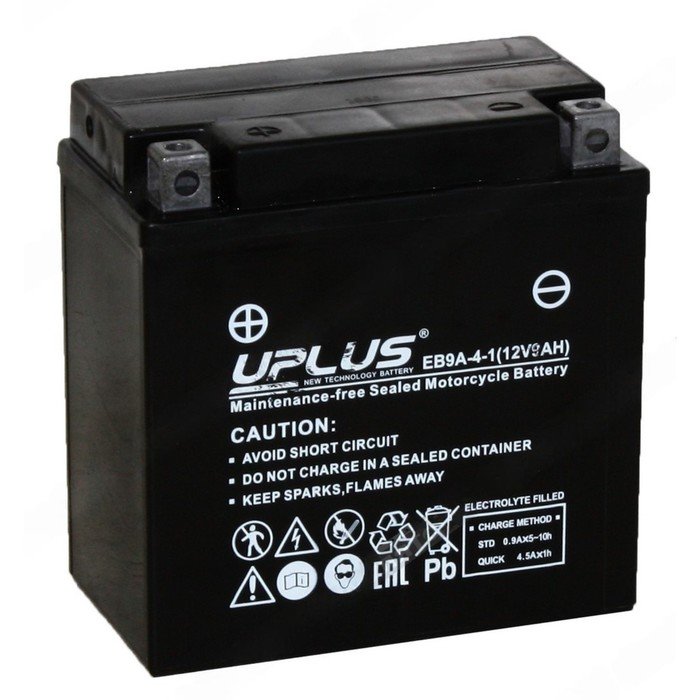 Аккумуляторная батарея UPLUS High Performance 9 Ач, прямая полярность