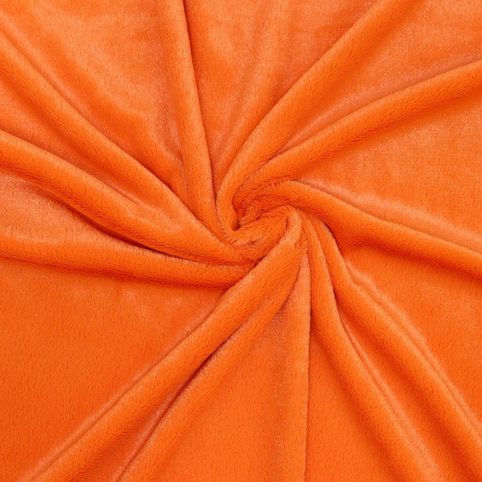 Лоскут Мех на трикотажной основе, 100*150см,цвет оранжевый