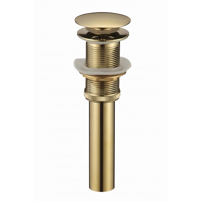 Донный клапан SAVOL S-XS002B, 1 1/4", для раковины, без перелива, латунь, золото