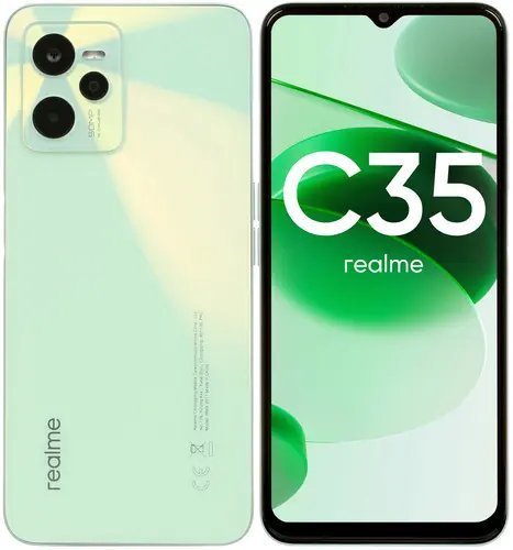 Смартфон realme C35 128 ГБ зеленый