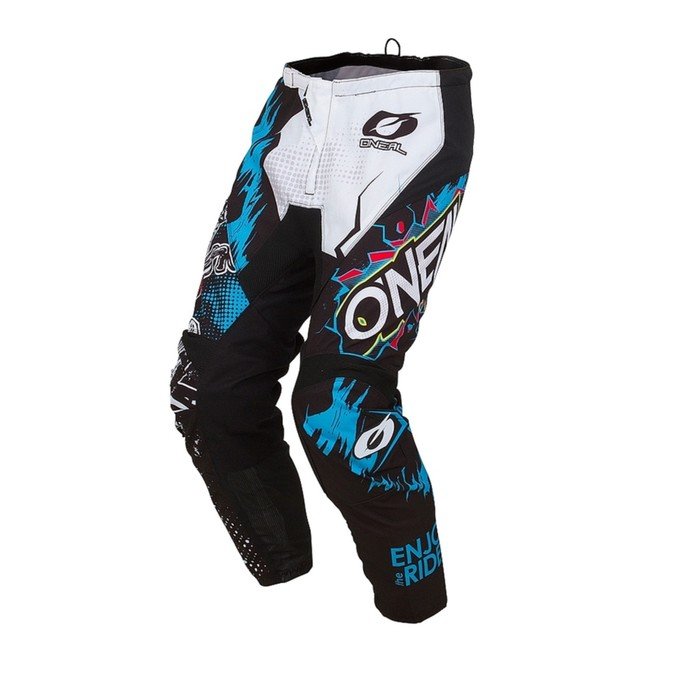 Штаны для мотокросса O'NEAL Element Villain, мужские, размер 54, чёрные, синие