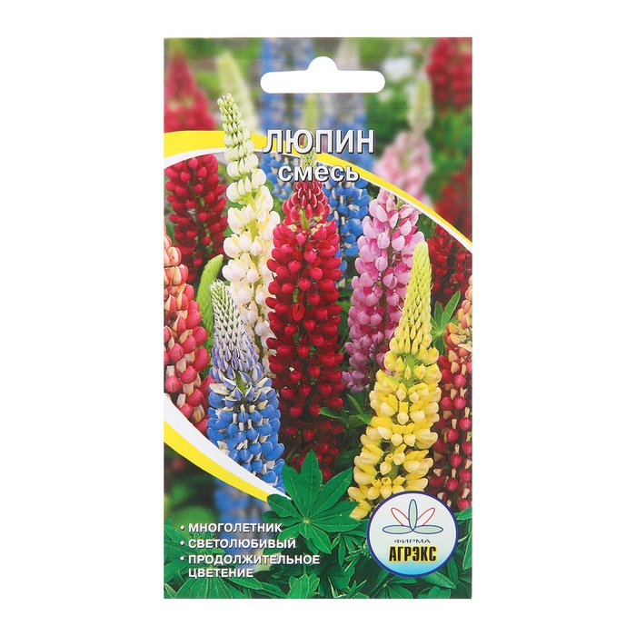 Семена цветов Люпин "Смесь", 10 шт