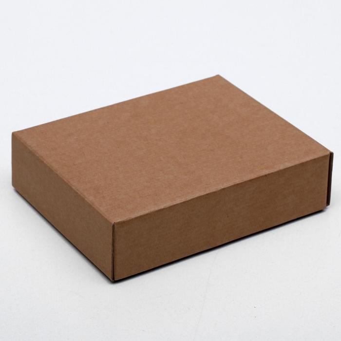 Коробка сборная без печати крышка-дно бурая без окна 18 х 15 х 5 см