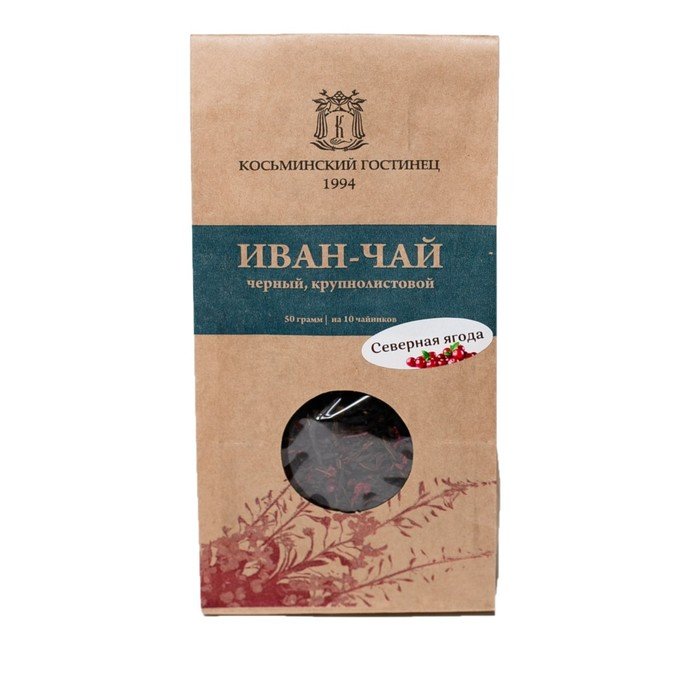 Иван-чай крупнолистовой c клюквой «Северная ягода», 50 г