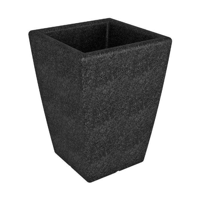 Кашпо Flox, 50 × 50 × 68 см, объём 43 л, цвет чёрный гранит