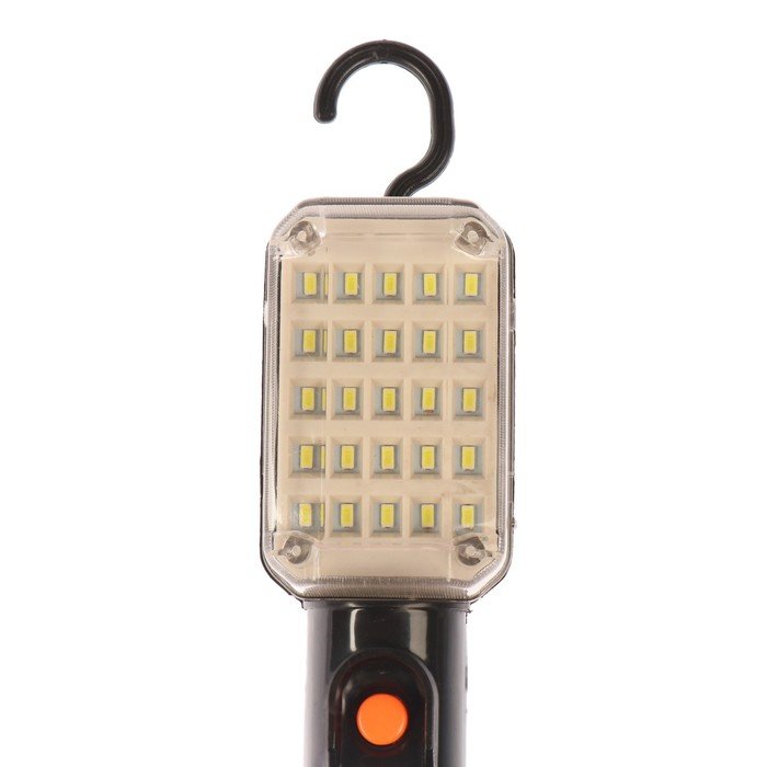 Светильник переносной светодиодный Luazon, с выключателем, 12 Вт, 25 LED, 3 метра, черный