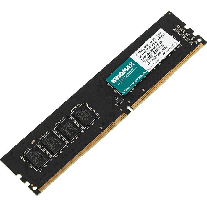Память DDR4 16GB 2666MHz Kingmax KM-LD4-2666-16GS RTL PC4-21300 CL19 DIMM 288-pin 1.2В Ret   1029359