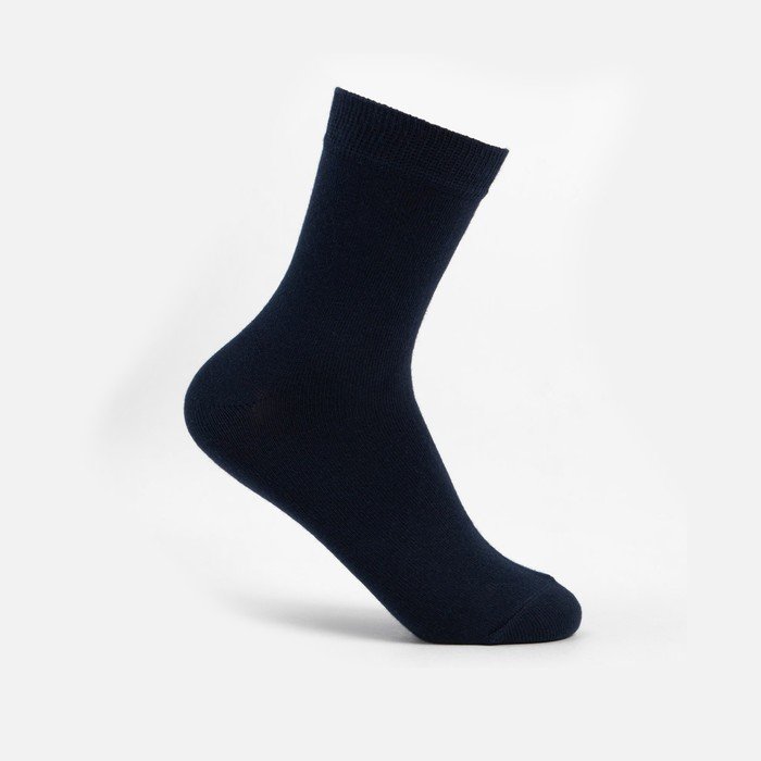 Носки детские, цвет тёмно-синий, размер 22-24