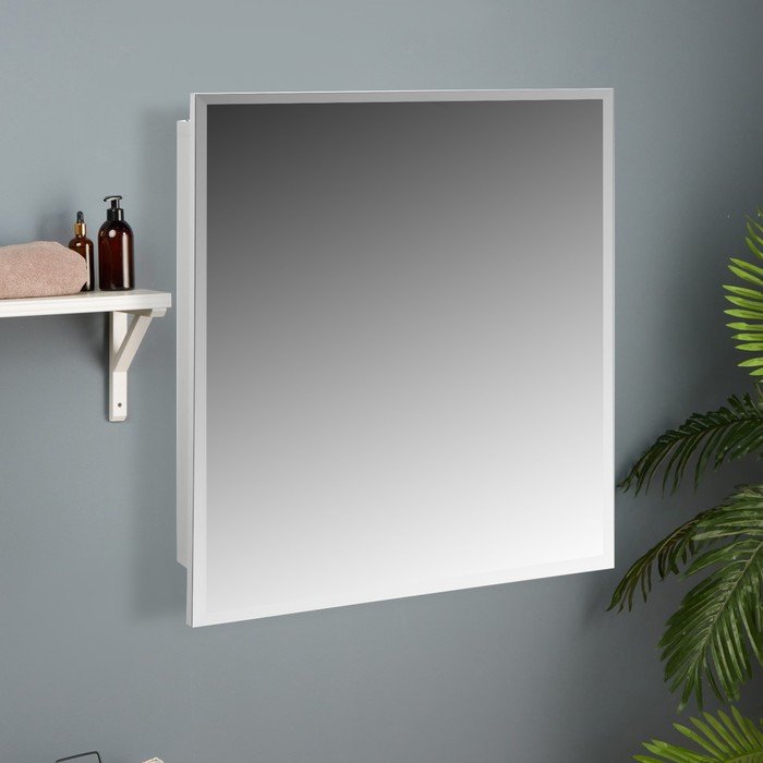 Зеркало-шкаф для ванной комнаты "ЕШЗ- 550" , белый, 55 х 60 х 12 см