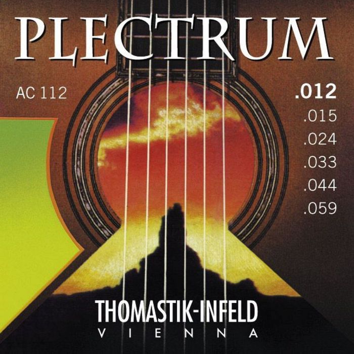 Комплект струн для акустической  Thomastik AC112 Plectrum  сталь/бронза, 012-059
