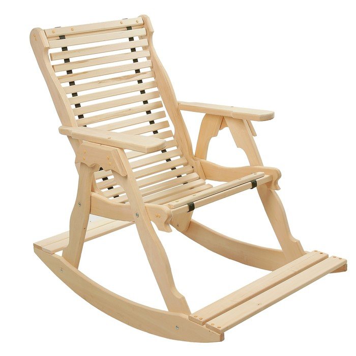 Кресло-качалка 70×130×120см липа