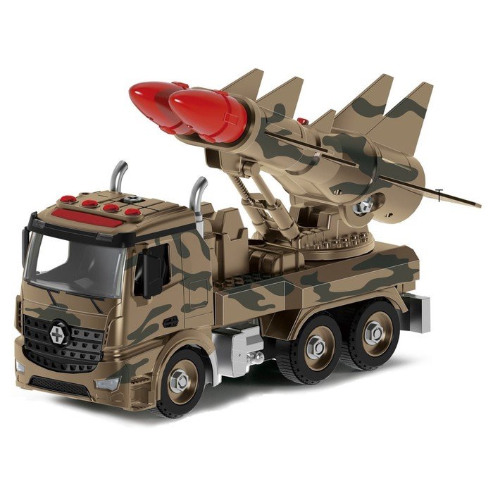 Военная машина-конструктор Funky Toys, фрикционная свет звук, 28 см
