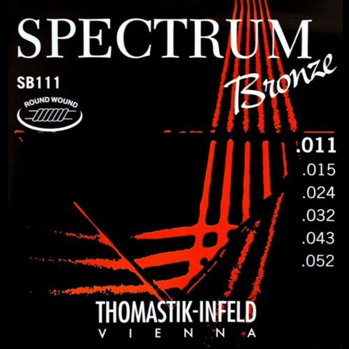 Комплект струн для акустической  Thomastik SB111 Spectrum Bronze  сталь/бронза, 011-052