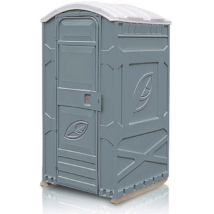 Туалетная кабина, 222,5 × 115 × 111 см, серая, EcoLight