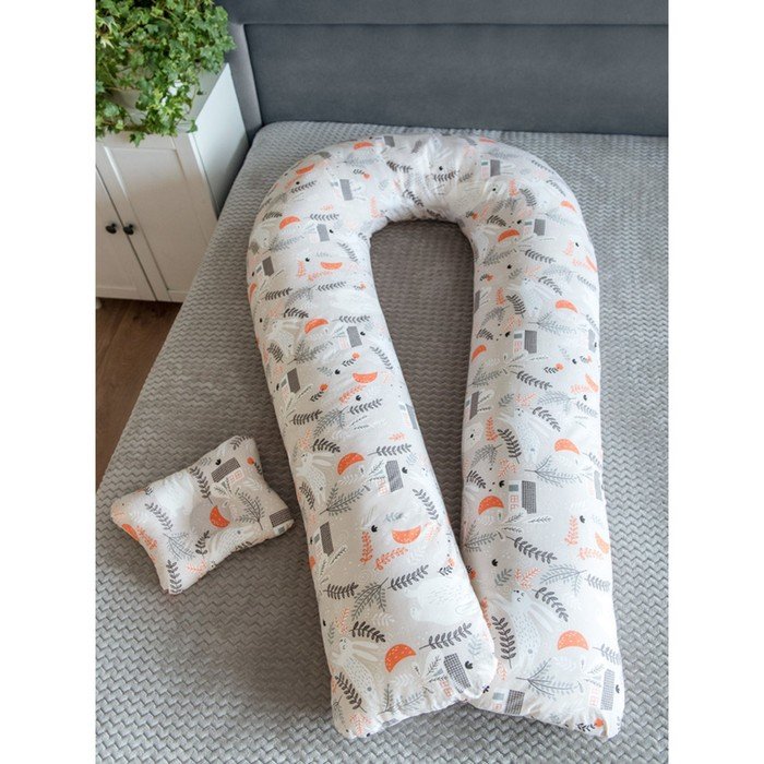 Подушка для беременных «U Комфорт» и подушка для младенцев «Малютка», принт В лесу