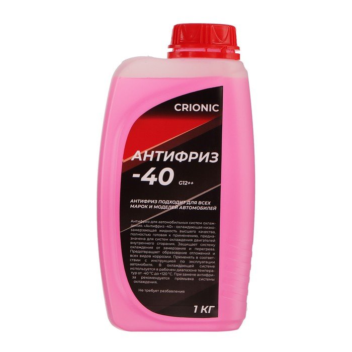 Антифриз CRIONIC - 40, красный G12++, 1 кг